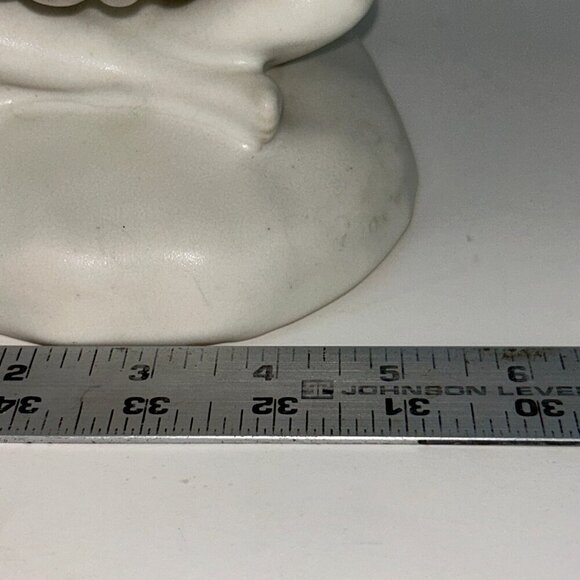 Van Briggle Pottery Lady Maiden Ivory Nude Girl 8" with Shell Vintage - Picture 14 of 14